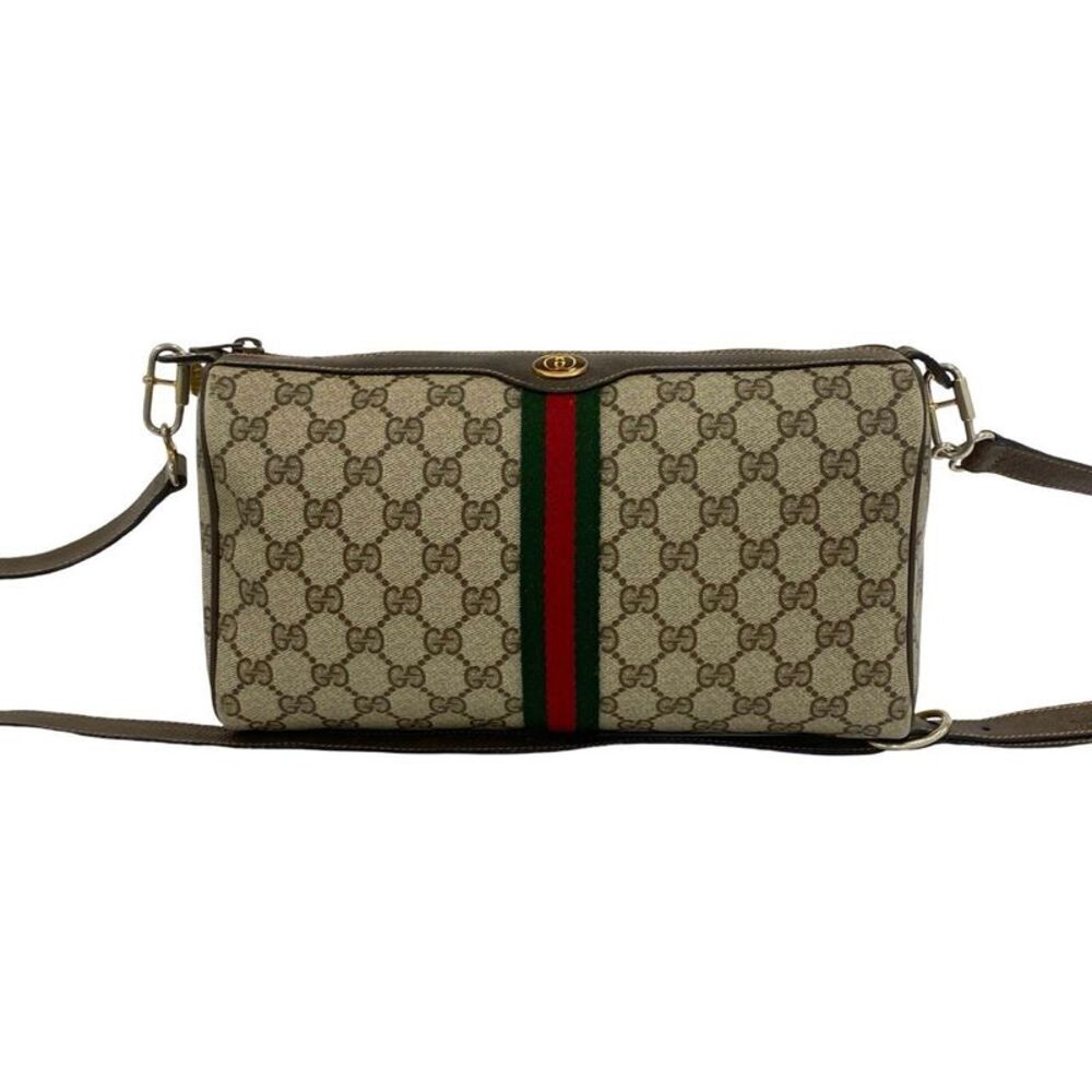 Gucci GG Sherry Line Leather Shoulder Bag